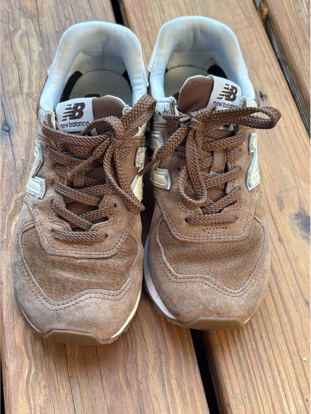 New Balance 574 True Brown Classics Suede Women Size 7 - Picture 9 of 9